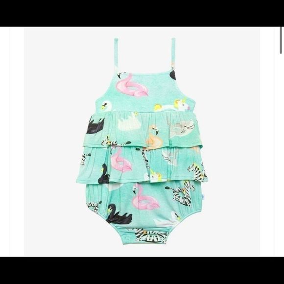 🆕 Posh Peanut Lenny Ruffled Bubble Romper
